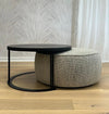 PELUCHE OTTOMAN 800MM ROUND - Zanders & Co Wholesale